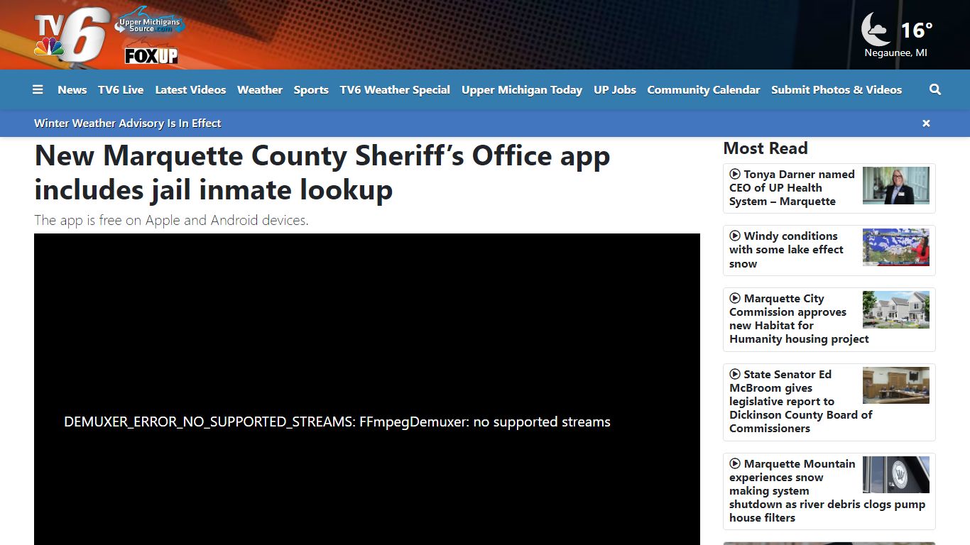 New Marquette County Sheriff’s Office app includes jail inmate lookup